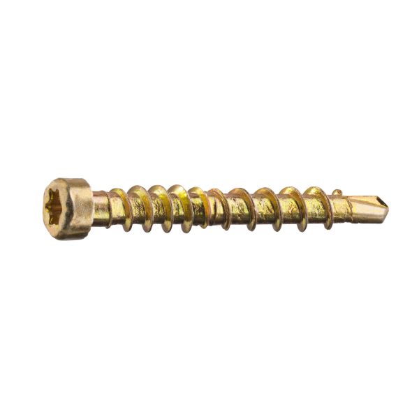 Grabber LTX28CH200 Listaruuvi mukana ruuvikärki, keltakromi 3,3 x 28 mm, 200 kpl