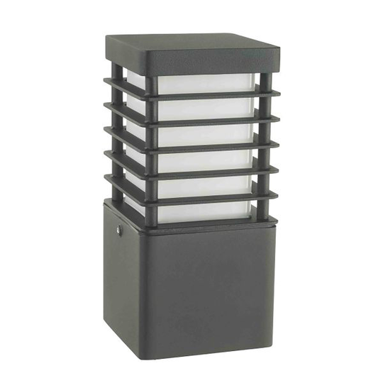 Norlys Halmstad 211 Pollarivalaisin LED, 10W, 3000K, 900 lm Musta