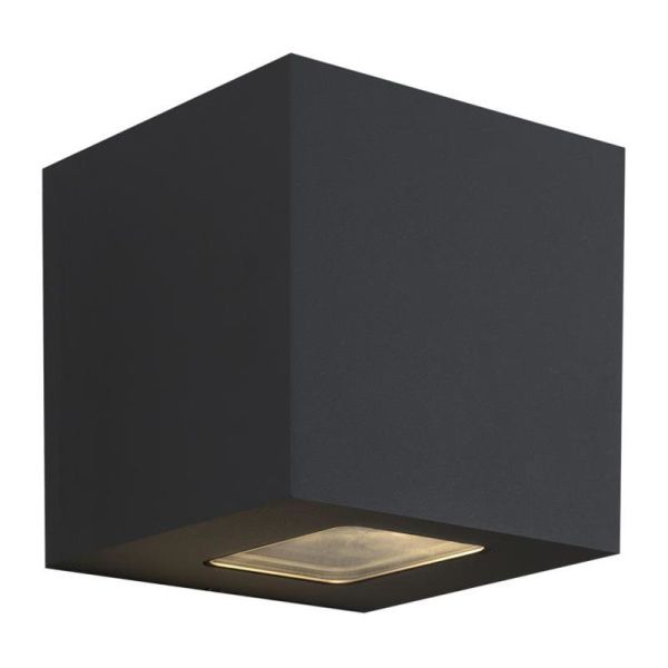 Hide-a-Lite Cube XL I Seinävalaisin 3000K, 925 lm, 80°, 12,5W, IP65 Antrasiitti