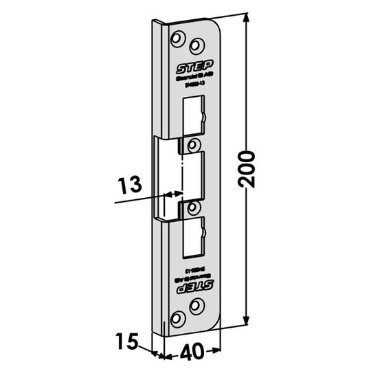 STEP ST4005-13 Tolppa malliin STEP 90 Release 13 mm, 200 mm