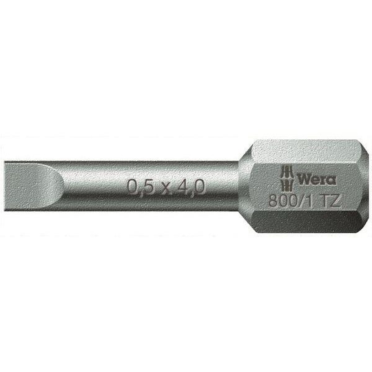 Wera 800/1 TZ Ruuvikärki 25 mm, 1/4" kuusiokiinnitys Kärjen leveys: 8,0 mm