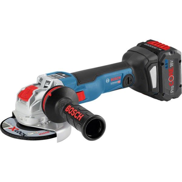 Bosch GWX 18V-10 SC Kulmahiomakone X-LOCK, sis. 8,0Ah:n akut ja laturin