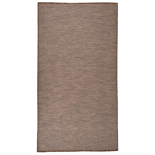 vidaXL Ulkomatto Flatweave 80x150 cm ruskea