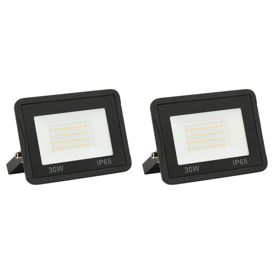 vidaXL LED-valonheittimet 2 kpl 30 W lämmin valkoinen