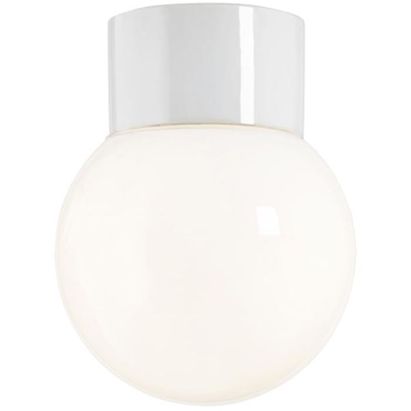 Ifö Electric 6040-840-10 Kattovalaisin kiiltävä, valkoinen, suora, IP54, LED