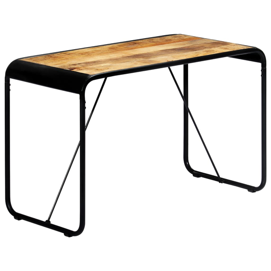 vidaXL Ruokapöytä 118x60x76 cm täysi karkea mangopuu