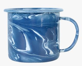 Enamel kuppi sininen