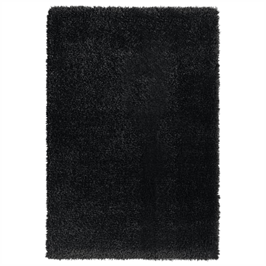 vidaXL Korkeanukkainen Shaggy matto musta 160x230 cm 50 mm