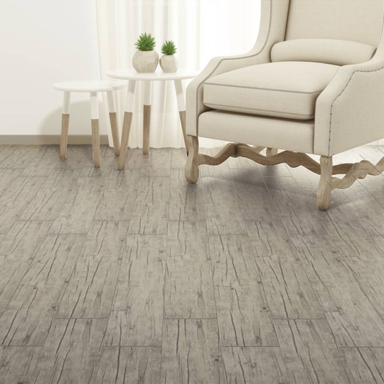 vidaXL Itsekiinnittyvä PVC-lattialankku 5,21 m² 2 mm tammi kulunut