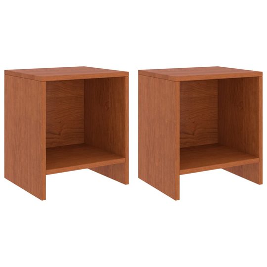 vidaXL Yöpöydät 2 kpl hunajanruskea 35x30x40 cm täysi mänty