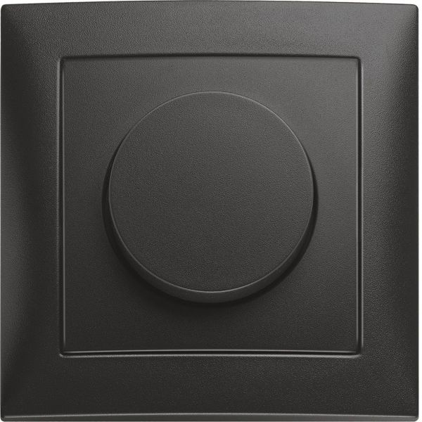 Hager 6328731606 Pyörivä himmennin LED, 3-100W, S.1 Antrasiitti