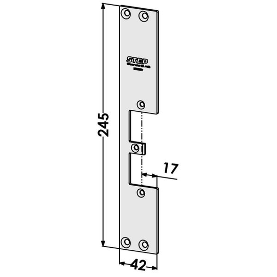 STEP ST9503V Tolppa malliin STEP 92 Preload, STEP 92 Release 42 mm, vasen