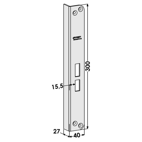 STEP ST802-B Päätelevy Tolppaan ST184 Oikea