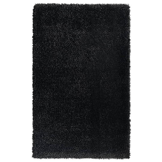 vidaXL Korkeanukkainen Shaggy matto musta 200x290 cm 50 mm
