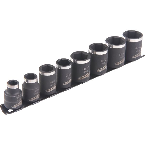 Milwaukee Shockwave Impact Duty Kuusioholkkiset 3/8", lyhyt, 8 osaa