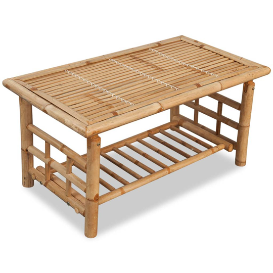 vidaXL Kahvipöytä Bambu 90x50x45 cm