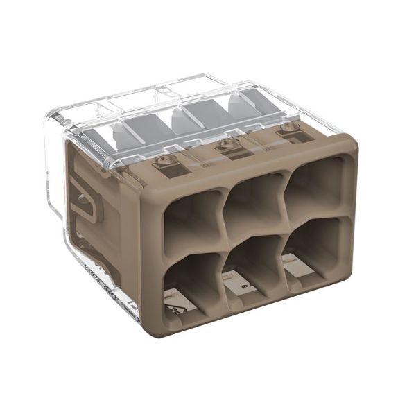 Wago 2773-406 Rasialiitin 450 V 6 napaa, harmaa, 50 kpl