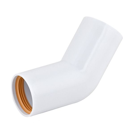 Faluplast 2316107 Taivutettu putki 45°, kumitiivisteellä 32 mm