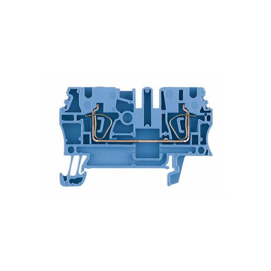 Weidmüller ZDU 2.5 Läpivientiriviliitin sininen, 0,5-4 mm², 24 A Pituus: 59,5 mm