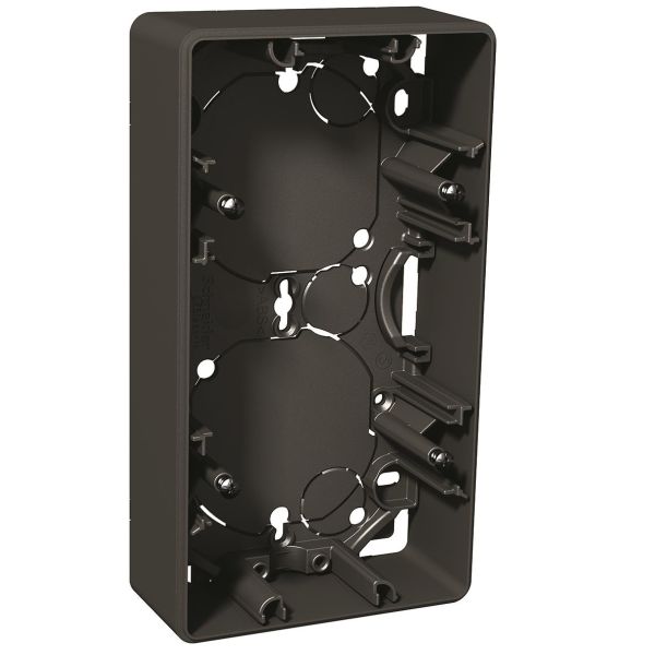 Schneider Electric Exxact Korotuskehys Antrasiitti, 35 mm 2-paikkainen