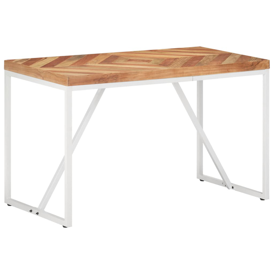 vidaXL Ruokapöytä 120x60x76 cm täysi akaasia- ja mangopuu