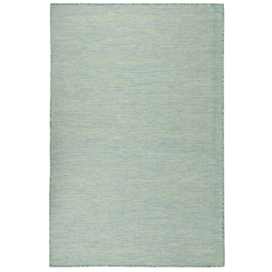 vidaXL Ulkomatto Flatweave 120x170 cm turkoosi