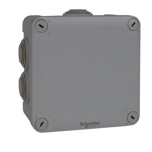 Schneider Electric ENN05005 Kytkentärasia harmaa, ruuvikansi 105x105x55 mm