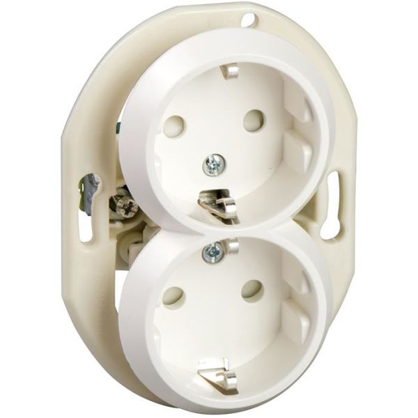 Schneider Electric Renova WDE011126 Seinäpistorasia ilman kehystä, maadoitettu, 2-osainen