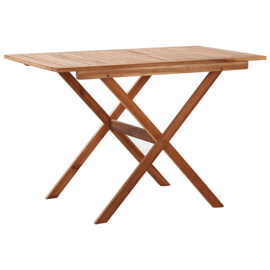 vidaXL Puutarhapöytä 110x67x74 cm täysi akaasiapuu