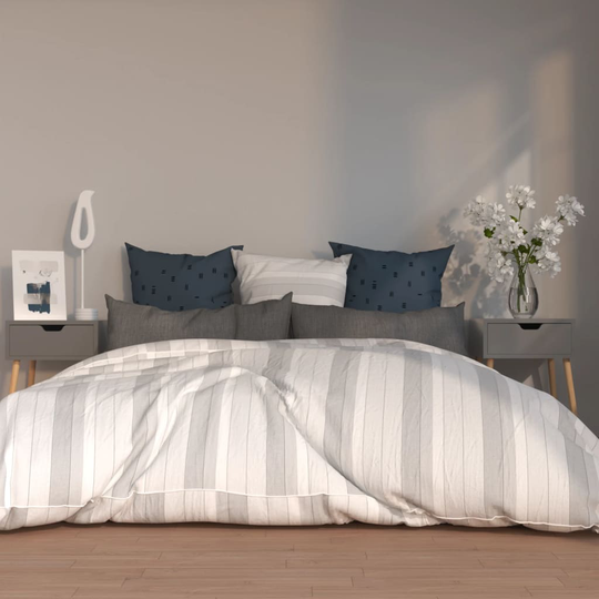 vidaXL Yöpöydät 2 kpl harmaa 40x40x56 cm lastulevy