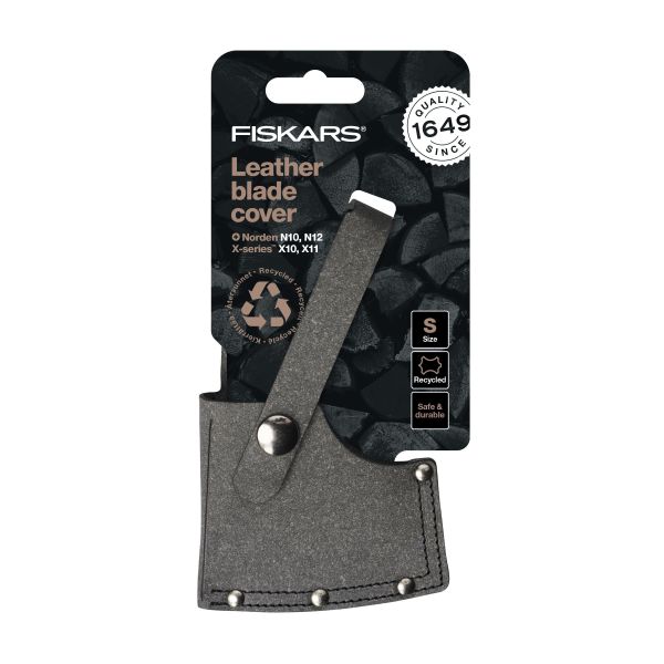 Fiskars 1057532 Teränsuojus kierrätetty nahka M