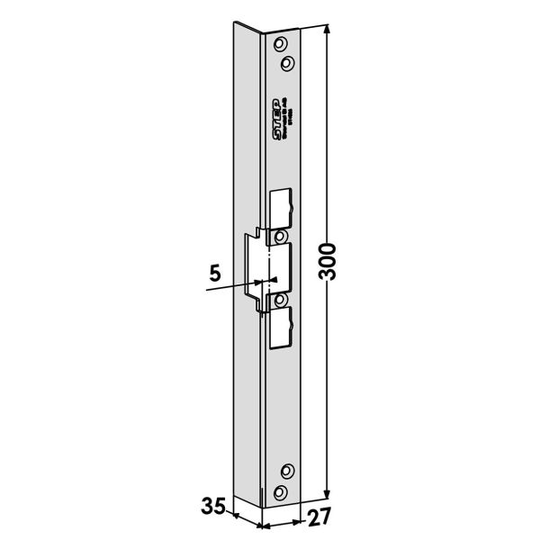 STEP ST4025 Tolppa malliin STEP 90 Release 5 mm, 300 mm