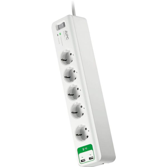 Schneider Electric APC Haaroitusjatkojohto 2500 W, salamasuojaus, USB-liitäntä