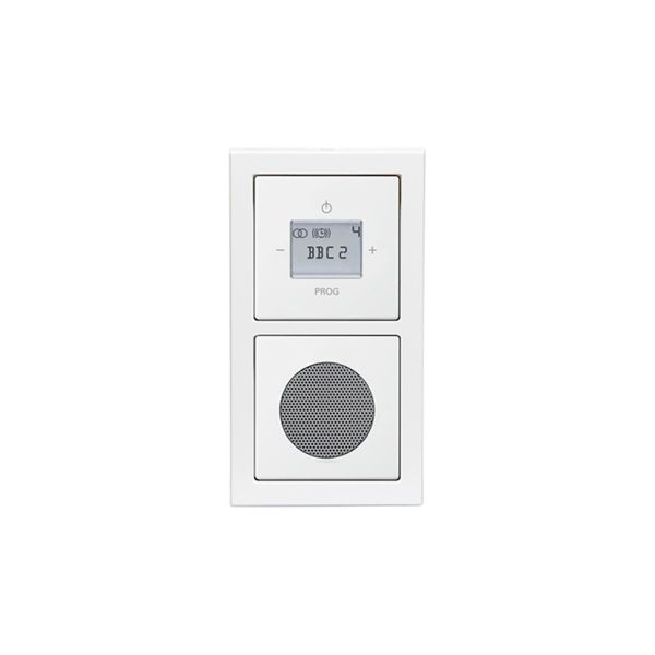 ABB 8220-84 Digitaalinen radio 2-lokeroinen kehys, valkoinen