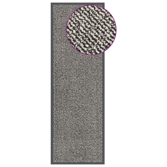 vidaXL Ovimatto nukallinen 60x180 cm vaaleanruskea