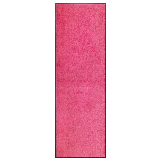 vidaXL Ovimatto pestävä pinkki 60x180 cm