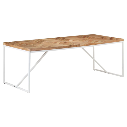 vidaXL Ruokapöytä 200x90x76 cm täysi akaasia- ja mangopuu