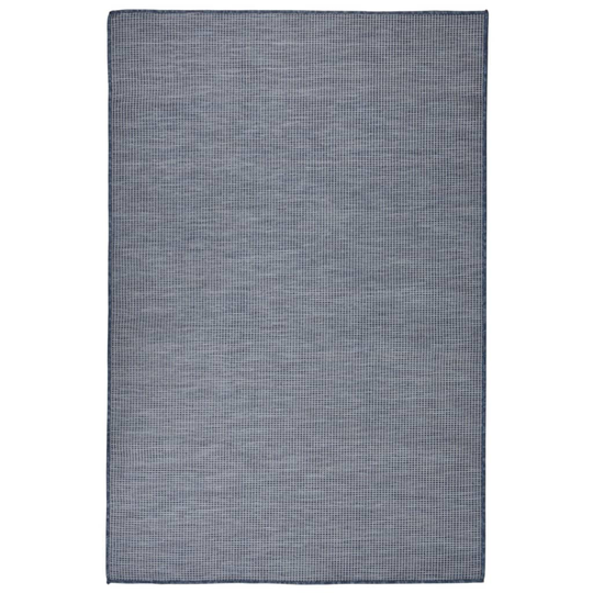 vidaXL Ulkomatto Flatweave 120x170 cm sininen