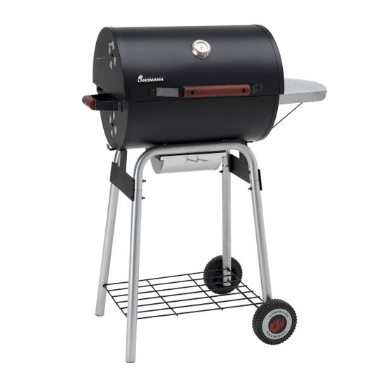 LANDMANN Black Taurus 440 Hiiligrilli 44x36 cm