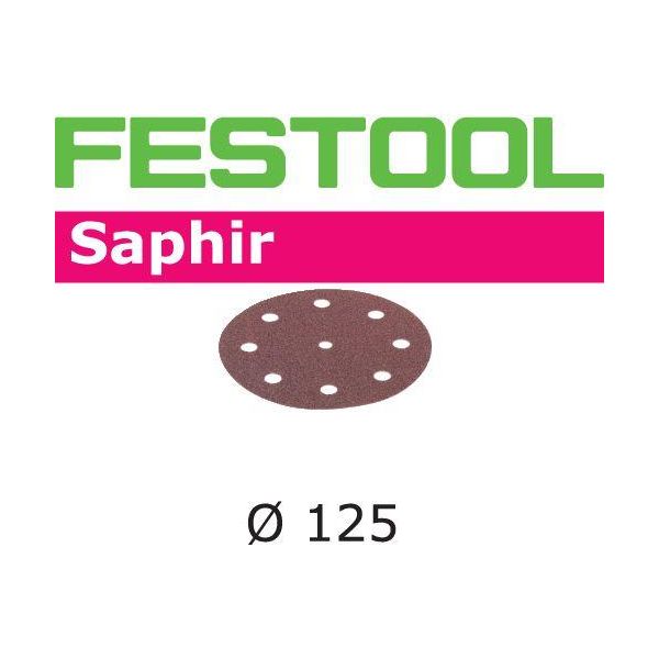 Festool STF SA Hiomapaperi 125 mm, 8-reikäinen, 25 kpl P50
