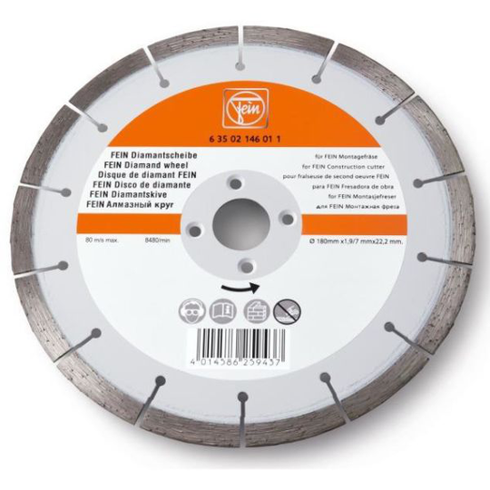 Fein 63502146011 Timanttilaikka asennusjyrsimeen MF 14-180