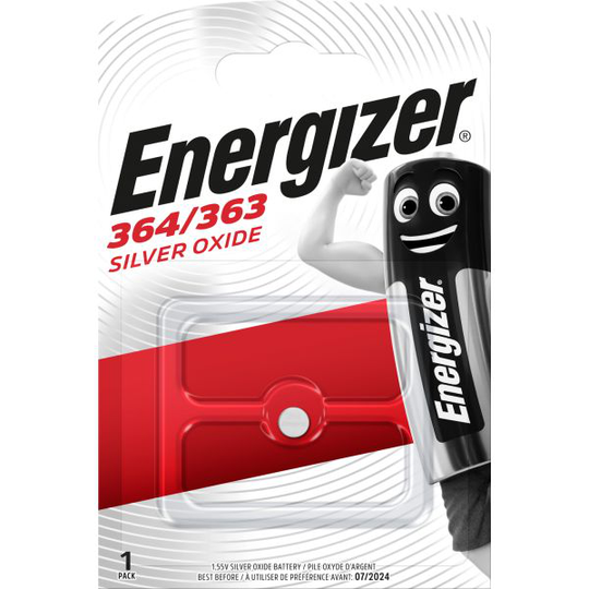 Energizer Silveroxid Nappiparisto 364/363, 1,55 V 6,8 x 2 mm