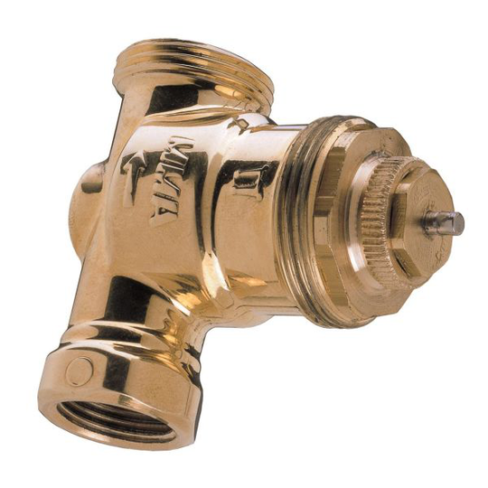 MMA FVR 10 Patterin venttiili lakattu messinki 10 (3/8")