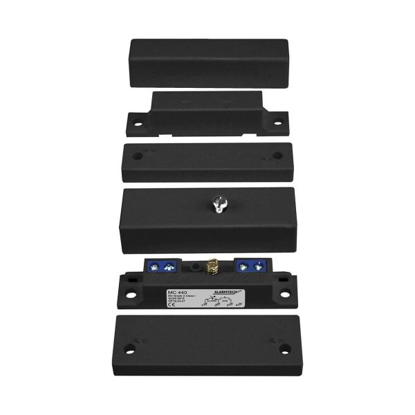 Alarmtech MC 440-BL Magneettikytkimet pinta-asennus, NC-toiminnolla Musta