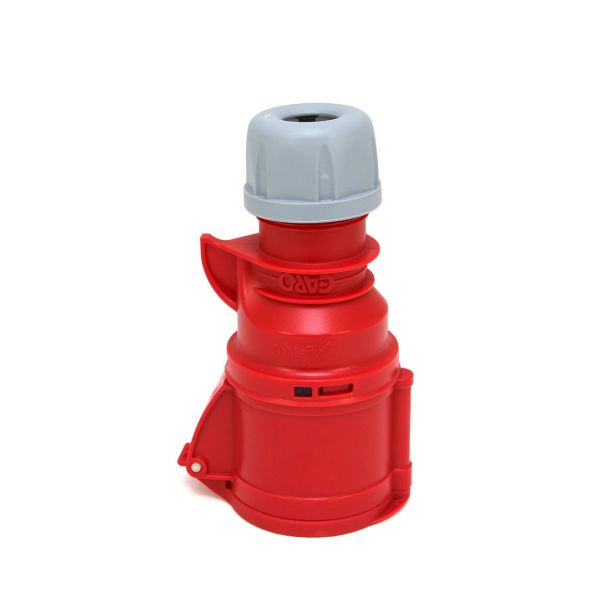 Garo Quick Jatkopistorasiat IP44 5-napainen 32A 6h, punainen