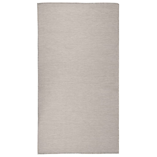 vidaXL Ulkomatto Flatweave 80x150 cm harmaanruskea
