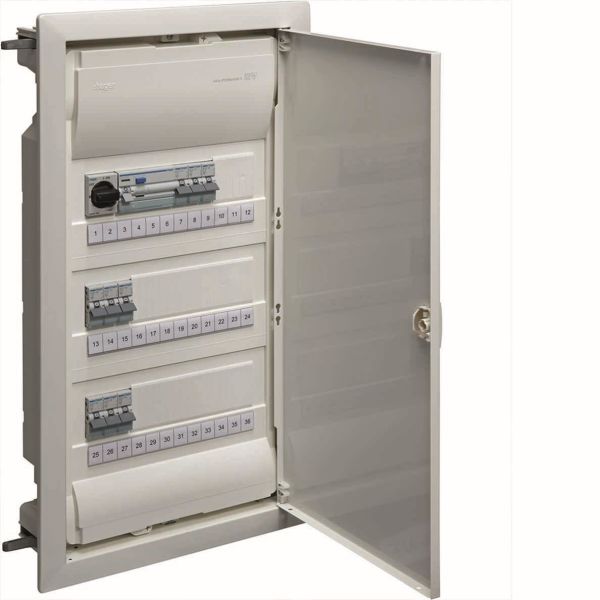 Hager VU36NF Kytkentäkaappi Tyyppi: Volta, IP30 3 x 12 moduulia