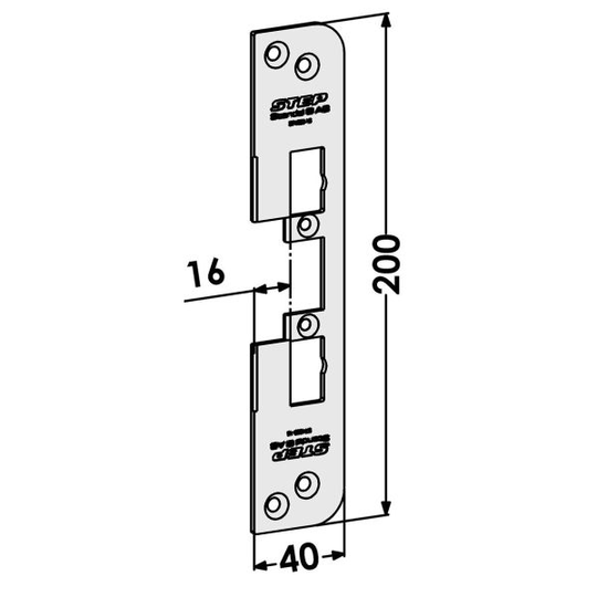 STEP ST4009-16 Tolppa malliin STEP 40/90/48/98 Preload 16 mm, vastaa 1487-2