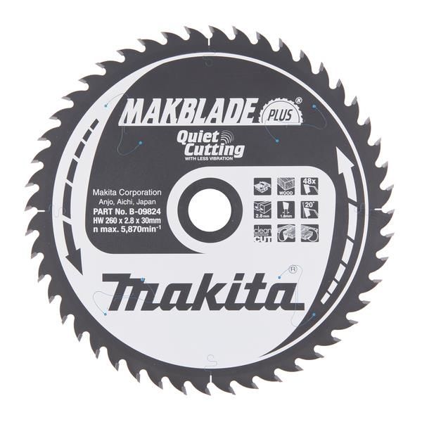 Makita B-09824 Sahanterä 260x30mm, 48T