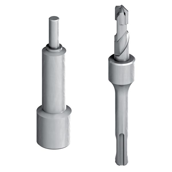 Ejot 9160105949 Pysäytysterä SDS-kiinnike, käytettäväksi yhdessä lyöntilaitteen kanssa 10 x 40 mm